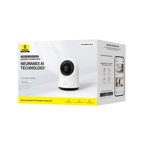 Kamera wewnętrzna Baseus Security P1 Pro 3K (wersja EU) - biała