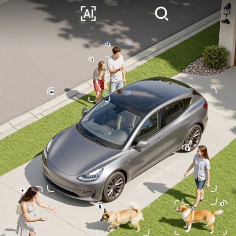 Kamera zewnętrzna Baseus Security X1 Pro Dual Camera 3K - biała