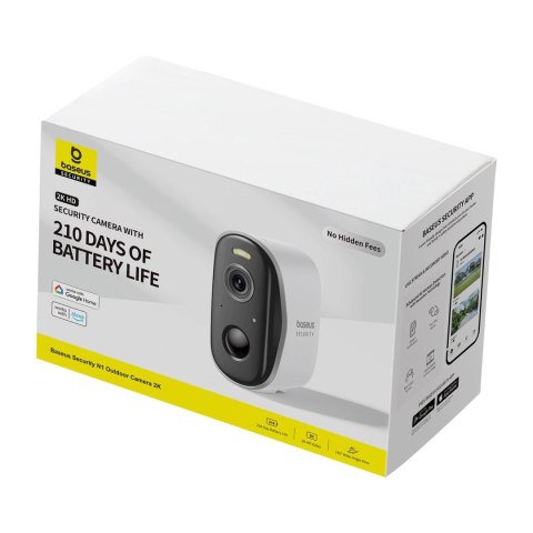 Kamera zewnętrzna Baseus Security N1 2K - biała