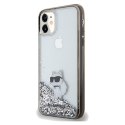 KARL LAGERFELD futerał do IPHONE 11 KLHCN61LKCNSK (Liquid Glitter C) transparentny