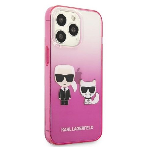 KARL LAGERFELD futerał do IPHONE 13 Pro KLHCP13LTGKCP (K Choupette Centered) różowy