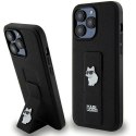 KARL LAGERFELD futerał do IPHONE 13 Pro Max KLHCP13XGSACHPK (Gripstand Saffiano choupette PIN) czarny
