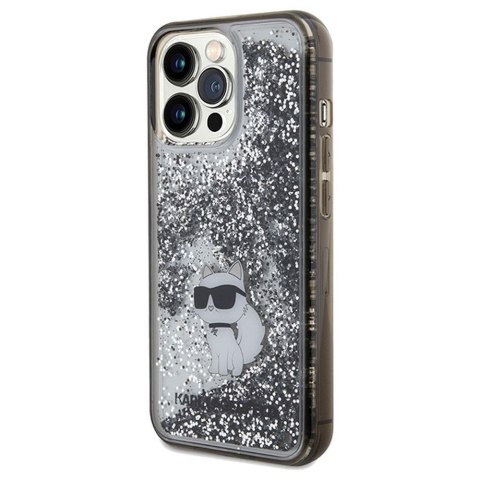 KARL LAGERFELD futerał do IPHONE 13 Pro Max KLHCP13XLKCNSK (Liquid Glitter C) transparentny