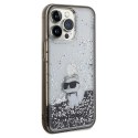 KARL LAGERFELD futerał do IPHONE 13 Pro Max KLHCP13XLKCNSK (Liquid Glitter C) transparentny