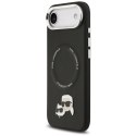 KARL LAGERFELD futerał do IPHONE 17 Air kompatybilny z MagSafe KLHMP17MPSMLRKCK (PU K&C PINS) czarny