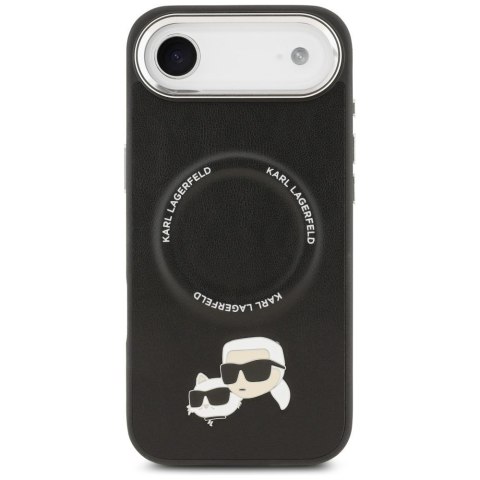KARL LAGERFELD futerał do IPHONE 17 Air kompatybilny z MagSafe KLHMP17MPSMLRKCK (PU K&C PINS) czarny