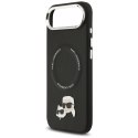 KARL LAGERFELD futerał do IPHONE 17 Air kompatybilny z MagSafe KLHMP17MPSMLRKCK (PU K&C PINS) czarny