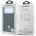 KARL LAGERFELD futerał do IPHONE 18 Pro/ 17 Pro kompatybilny z MagSafe (Grained Karl Head Metal) czarny