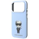 KARL LAGERFELD futerał do IPHONE 18 Pro/ 17 Pro kompatybilny z MagSafe (Smooth Karl & Choupette Bodies) jasnoniebieski