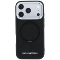 KARL LAGERFELD futerał do IPHONE 18 Pro Max/17 Pro Max kompatybilny z MagSafe (Ring Stand 360 Saffiano Classic Logo) czarny
