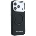 KARL LAGERFELD futerał do IPHONE 18 Pro Max/17 Pro Max kompatybilny z MagSafe (Ring Stand 360 Saffiano Classic Logo) czarny