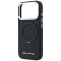 KARL LAGERFELD futerał do IPHONE 18 Pro Max/17 Pro Max kompatybilny z MagSafe (Ring Stand 360 Saffiano Classic Logo) czarny