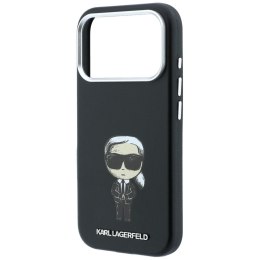 KARL LAGERFELD futerał do IPHONE 18 Pro Max/ 17 Pro Max kompatybilny z MagSafe (Smooth Ikonik Sketch) czarny