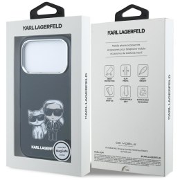 KARL LAGERFELD futerał do IPHONE 18 Pro Max/ 17 Pro Max kompatybilny z MagSafe (Smooth Karl & Choupette Bodies) czarny