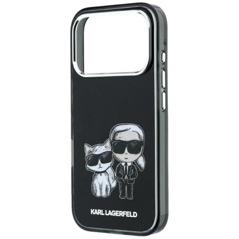 KARL LAGERFELD futerał do IPHONE 18 Pro Max/ 17 Pro Max kompatybilny z MagSafe (Smooth Karl & Choupette Bodies) czarny