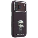 KARL LAGERFELD futerał do IPHONE 18 Pro Max/ 17 Pro max kompatybilny z MagSafe (Smooth Ikonik Sketch) burgundowy