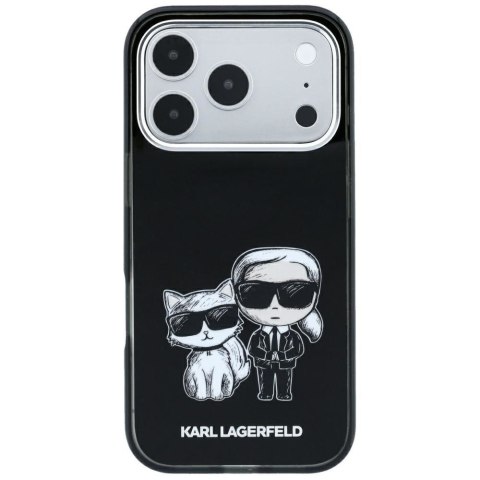 KARL LAGERFELD futerał do IPHONE 18 Pro/17 Pro kompatybilny z MagSafe (Bodies Sketch) czarny
