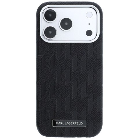 KARL LAGERFELD futerał do IPHONE 18 Pro/17 Pro kompatybilny z MagSafe (Mono Resin Logo) czarny