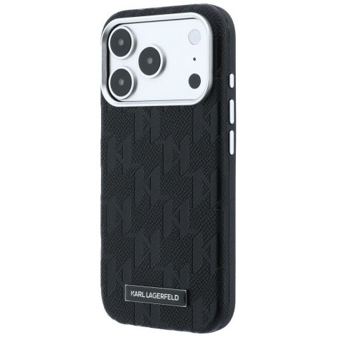 KARL LAGERFELD futerał do IPHONE 18 Pro/17 Pro kompatybilny z MagSafe (Mono Resin Logo) czarny