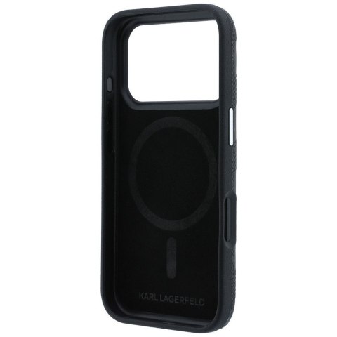 KARL LAGERFELD futerał do IPHONE 18 Pro/17 Pro kompatybilny z MagSafe (Mono Resin Logo) czarny
