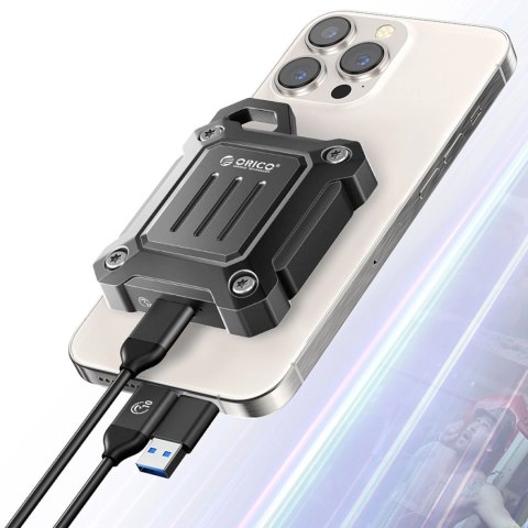 Kieszeń dyskowa wzmocniona Orico XAM2 M.2 2230 USB-C 3.2 taktyczna - czarna