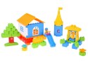 Klocki DUŻE plastikowe 94ele w pojemniku z uchwytem + figurki ZA6429