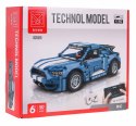 Klocki Techniczne Autko Sportowe Niebieskie 952el.