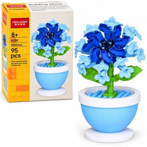 Klocki techniczne Seria: Kwiaty w doniczce mini HIBISKUS 95ele ZA6289 E