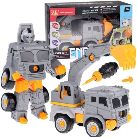 KOPARKA - ROBOT 2w1 Auto budowlane zmieniające się w robota ZA4704 A