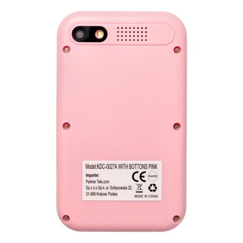Konsola do gier dla dzieci z ekranem IPS 2,4" z przyciskami KDC-0027A różowy