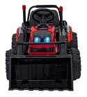 Koparka Traktor na akumulator dla dzieci Czerwony + Ruchome Ramię Łyżka + Pilot + Wolny Start + Radio FM + LED