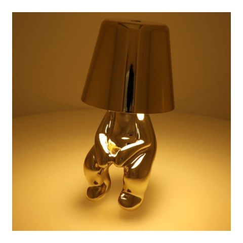 Lampka nocna GOLD MAN Art Deco siedzący (wzór 2) MLTL