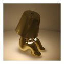 Lampka nocna GOLD MAN Art Deco siedzący (wzór 4) MLTL