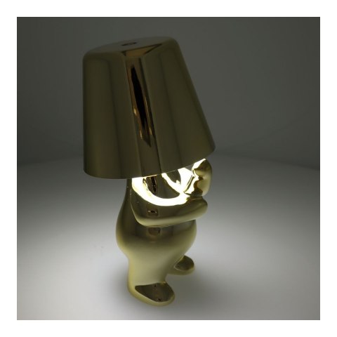 Lampka nocna GOLD MAN Art Deco stojący (wzór 3) MLTL