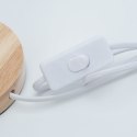 Lampka nocna z piórkiem Art Deco czerwona CBDPH