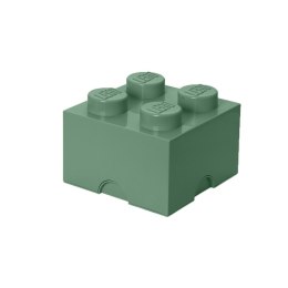 LEGO(R) pojemnik klocek czwórka zielony oliwkowy