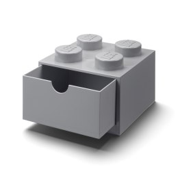 LEGO(R) pojemnik klocek z szufladą czwórka j.szary