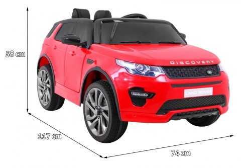 Land Rover Discovery dla dzieci Czerwony SUV + Pilot