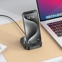 Ładowarka biurkowa Hoco 2w1 USB C PD QC 3A 30W + ładowanie bezprzewodowe 5W CQ16B czarna