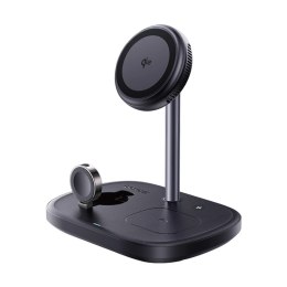 Ładowarka indukcyjna Baseus EnerFill FS41 3w1 z chłodzeniem z wtyczką EU 45W i kablem USB-C do USB-C - czarna