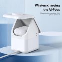 Ładowarka indukcyjna Duzzona W20 4w1 zgodna z MagSafe 15W z lampką biała
