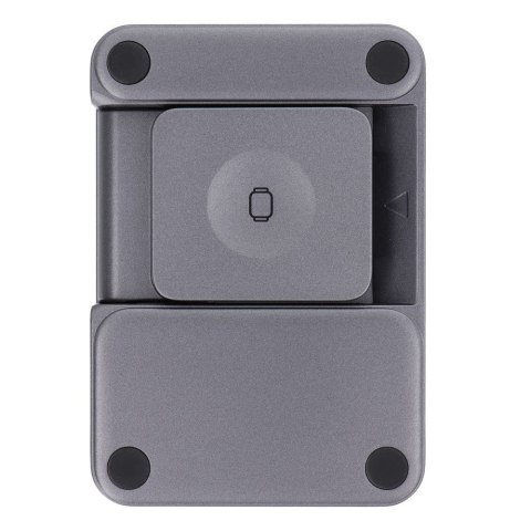 Ładowarka indukcyjna Forcell F-Energy 3w1 Flex Pro Qi2 zgodna z MagSafe (F-05) srebrna
