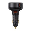 Ładowarka samochodowa Baseus Enjoyment Pro 55W USB-A ze zwijanym kablem Lightning - czarna