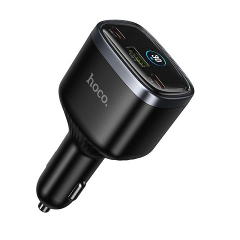 Ładowarka samochodowa Hoco USB A + 2x USB C QC3.0 PD 93W Z70 czarna
