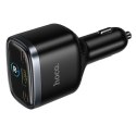 Ładowarka samochodowa Hoco USB A + 2x USB C QC3.0 PD 93W Z70 czarna
