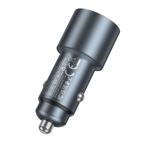 Ładowarka samochodowa Hoco USB A + USB C QC3.0 PD 48W Z60 czarna