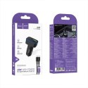 Ładowarka samochodowa Hoco USB A + USB C QC3.0 PD 48W + kabel USB C do C Z63B czarna