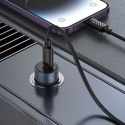 Ładowarka samochodowa Hoco USB C QC3.0 PD 30W + kabel USB C do Lightning Z57 szara