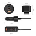 Ładowarka samochodowa Orico ChargeClip 108W 2x USB-A + 4x USB-C z klipsem - czarna