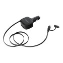 Ładowarka samochodowa VEGER USB C + kabel USB C / Lightning QC PD 84W CC89 czarna